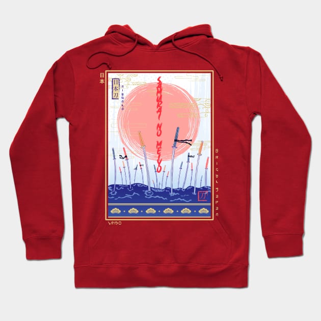 Katana Ukiyo-e Hoodie by Wimido